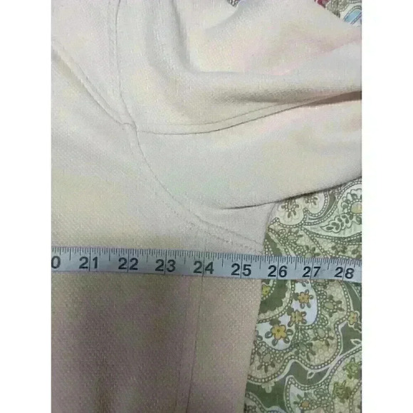 Pro Tour Mens Sweater Size L Ivory Crew Neck Pullover Pockets Long Sleeve Golf - Picture 6 of 7